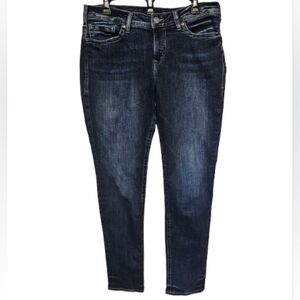 Silver Suki Super Skinny Women's Dark Blue Jeans Size 14
